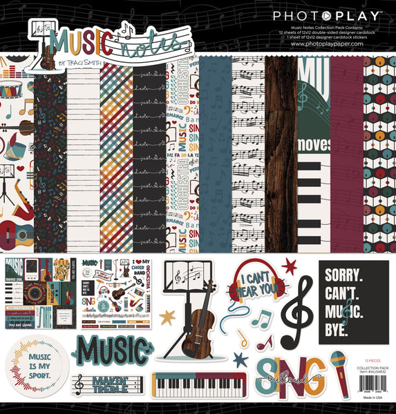 PhotoPlay Paper - Music Notes - 12 x 12 Collection Kit