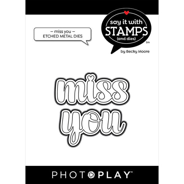 Photoplay Paper - Say It With Stamps - Miss You die