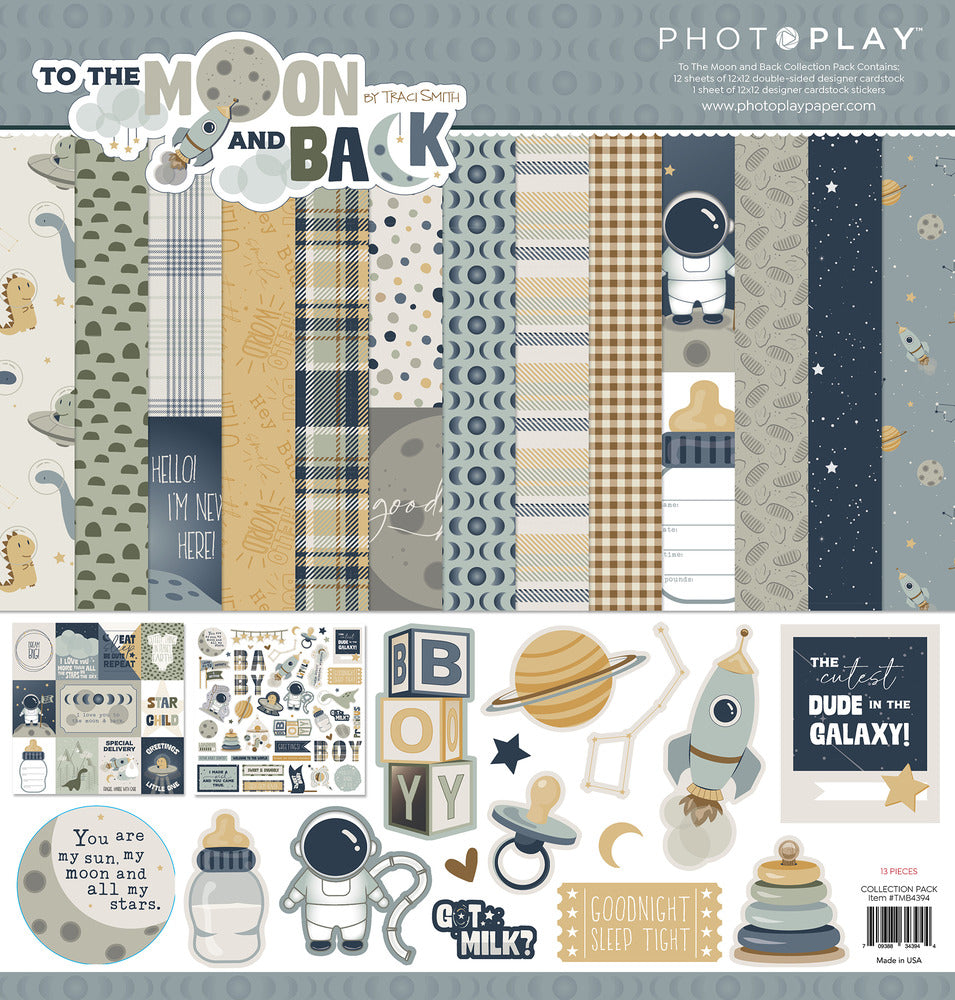 Photoplay Paper - To The Moon and Back - 12 x 12 Collection Pack