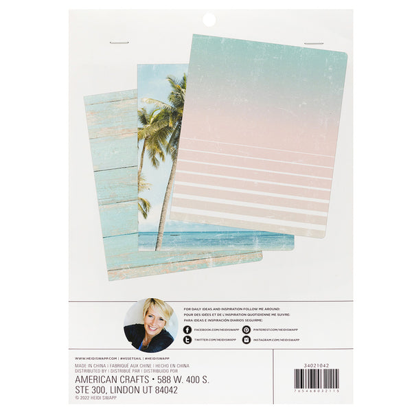 Heidi Swapp - Set Sail - Palm Trees Notebooks