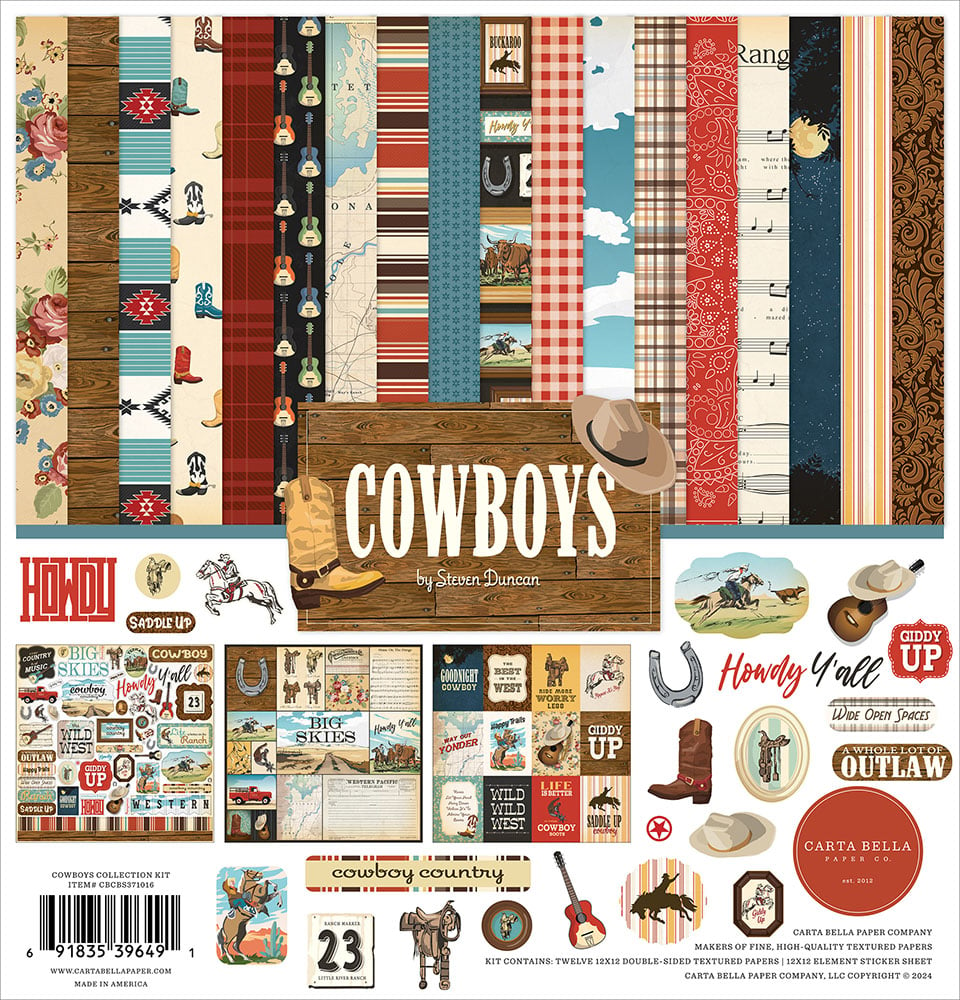 Carta Bella - Cowboys - 12 x 12 Collection Kit