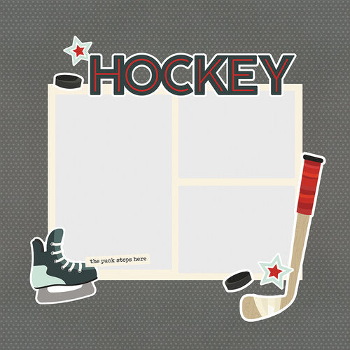Simple Stories - Page Pieces - Hockey