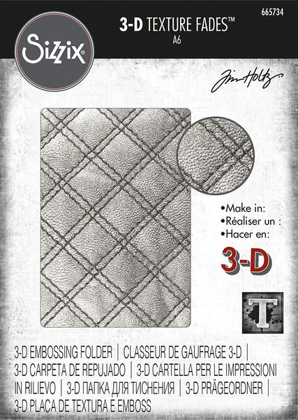 Sizzix - Tim Holtz - 3D Texture Fades - Quilted
