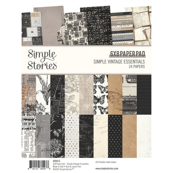 Simple Stories - Simple Vintage Essentials - 6 x 8 Double Sided Paper Pad