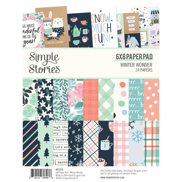 Simple Stories - Winter Wonder - 6 x 8 Double Sided Paper Pad
