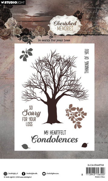 Studio Light - Cherished Memories - So Sorry for Your Loss clear stamp set