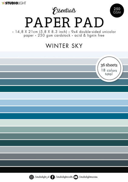 Studio Light - Essentials Paper Pad - Winter Sky