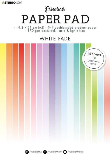 Studio Light - Essentials Paper Pad - White Fade Gradients