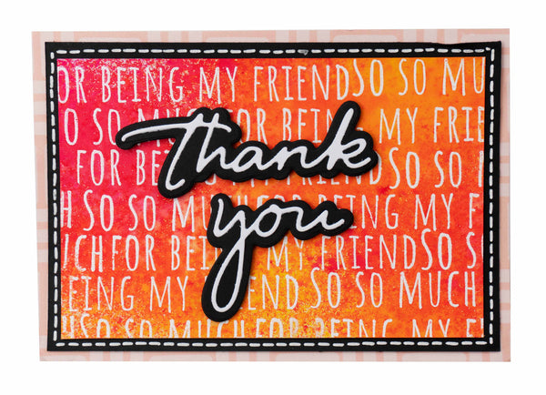 Studio Light - Stamps & Cutting Die - Beautiful & Thank You Essentials