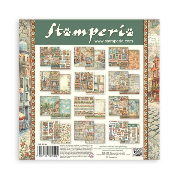 Stamperia - 8 x 8 Paper Pad - Art of Travelling