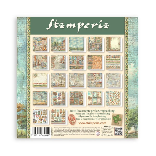 Stamperia - 8 x 8 Single-Sided Paper Pad - Art of Travelling