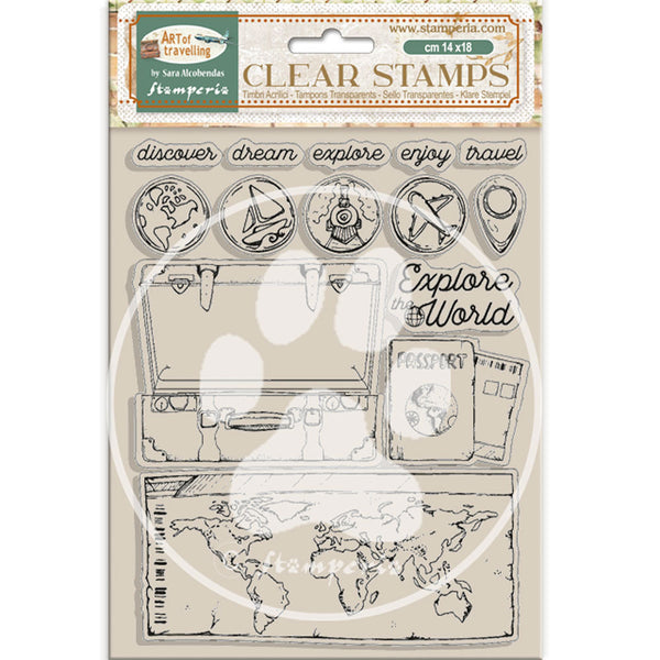 Stamperia - Art of Travelling - Clear Stamp set