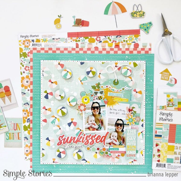 Simple Stories - Summer Snapshots - 12 x 12 Collectors Essential Kit