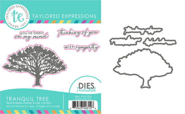 Taylored Expressions - Tranquil Tree stamp & die combo