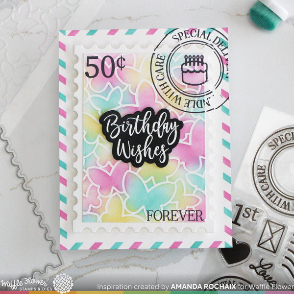 Waffle Flower - Oversized Postage - Combo set