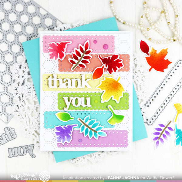 Waffle Flower - Print and Script - Thank You die set