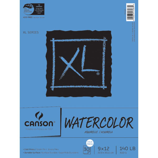 Canson - XL Watercolour paper pad 9"x12"