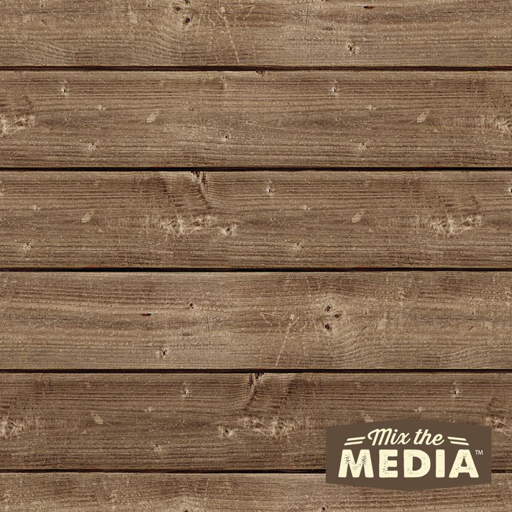 Jillibean Soup - Mix the Media Wood Plank Plaque - 12x12