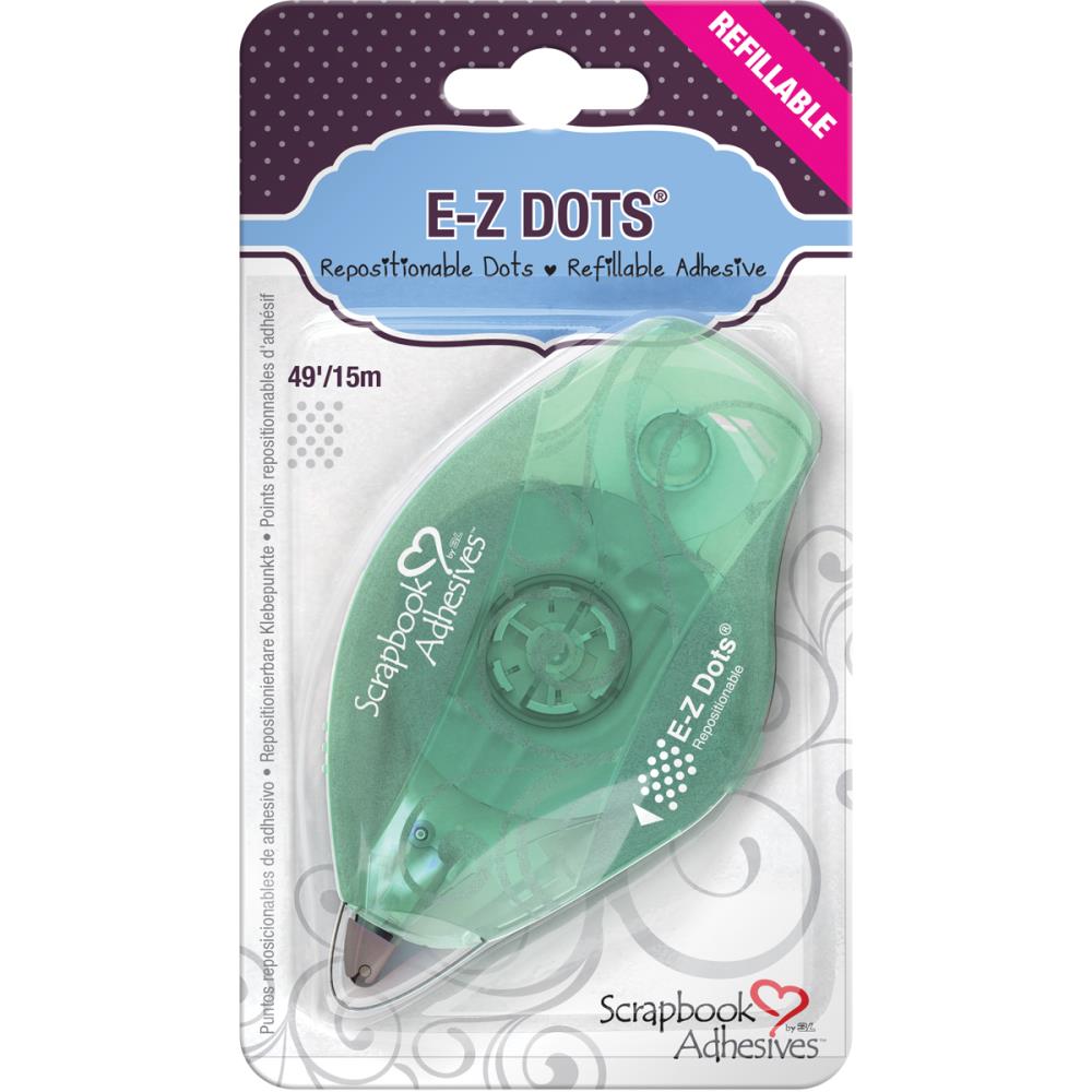 Scrapbook Adhesives - E-Z Dots Refillable Dispenser With Repositionable Adhesive