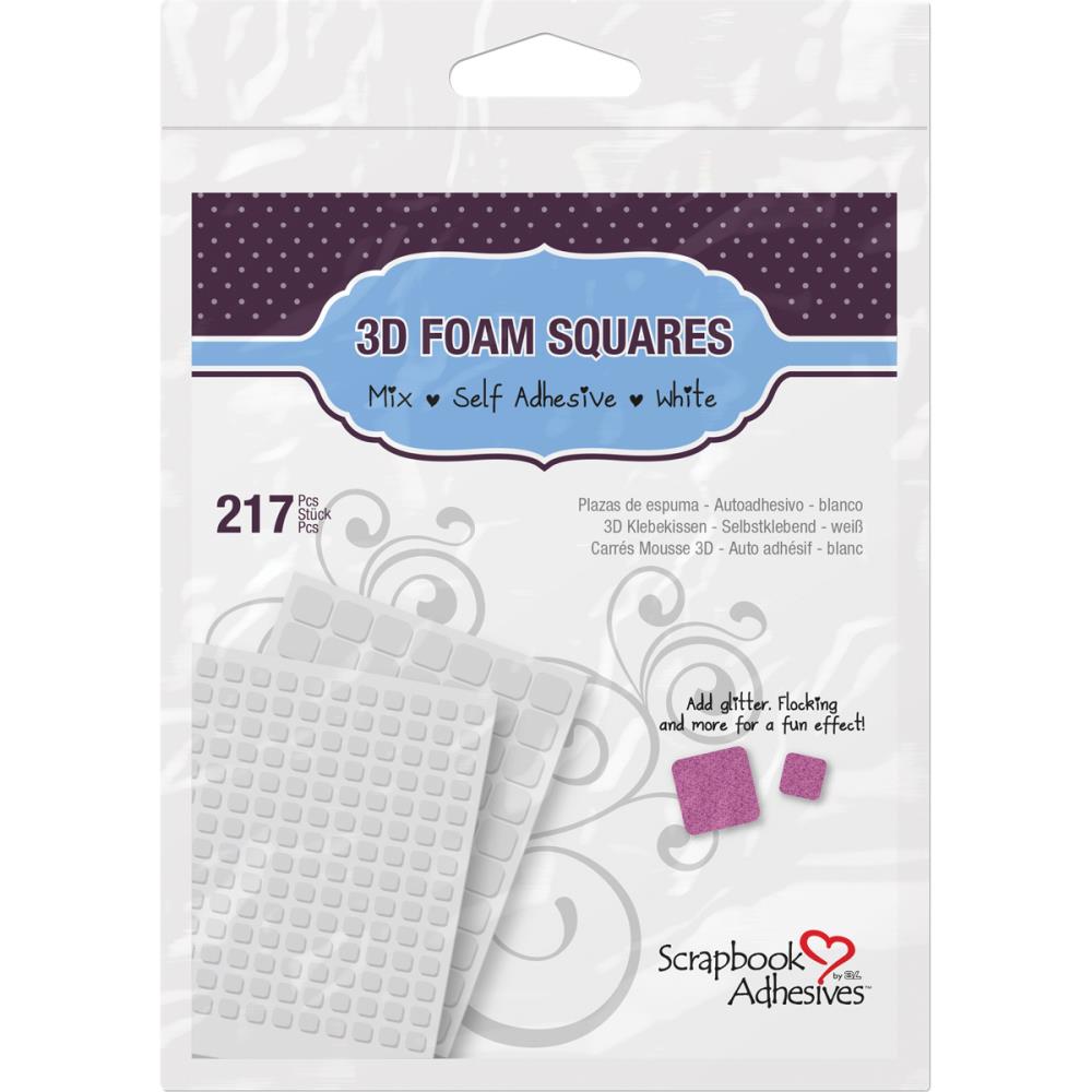 Scrapbook Adhesives - 3D Foam Squares 217/pcs