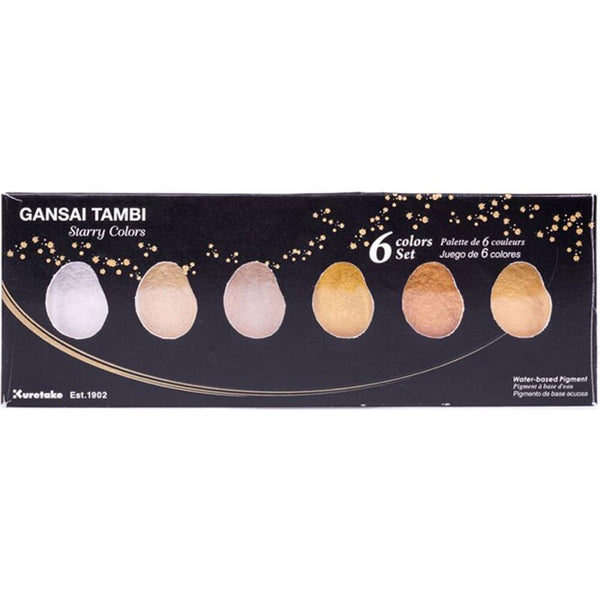 Kuretake - Gansai Tambi 6 Color Set - Starry Colors