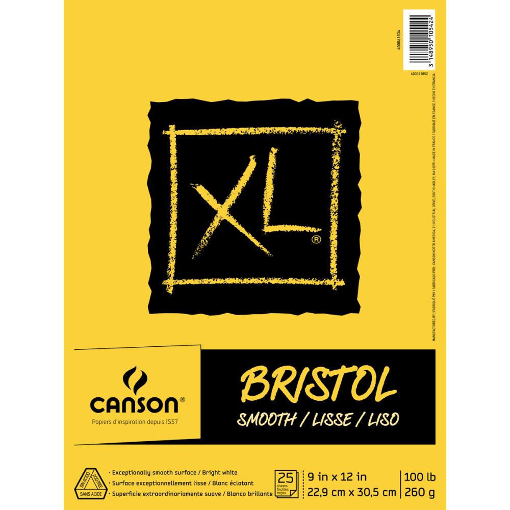 Canson - XL Smooth Bristol 9x12 paper pad