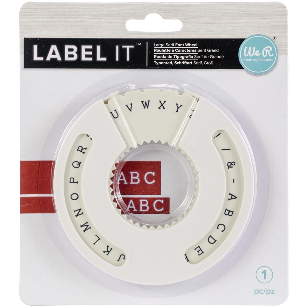 We R Memory Keepers - Label It - Large Serif Font Wheel