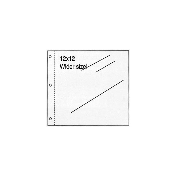 K & Company - Post Bound Page Protector Refills 12" X 12"
