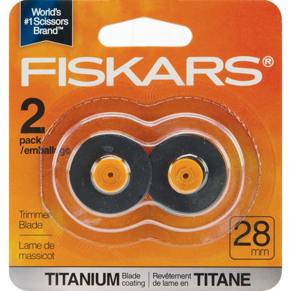 Fiskars - Rotary Trimmer Replacement Blade - Titanium - 2/pkg
