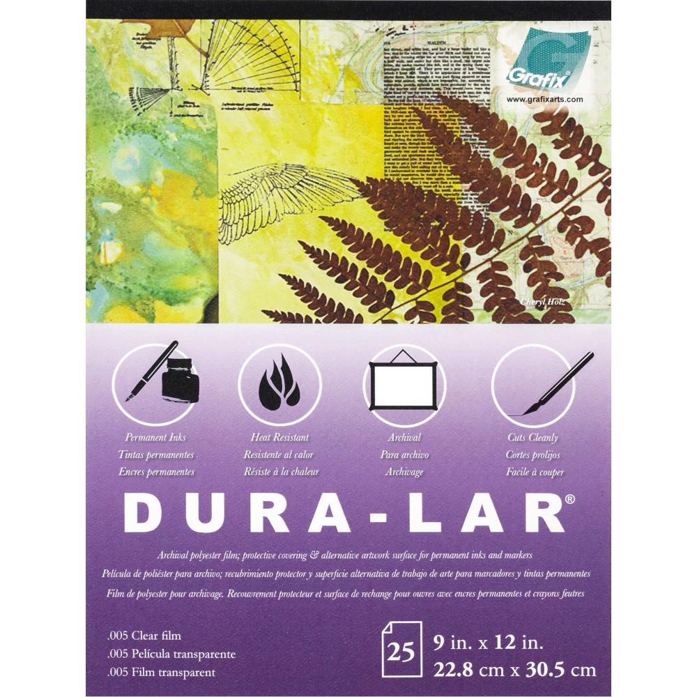 Grafix - Dura-Lar - Clear Film 9 x 12 Pad