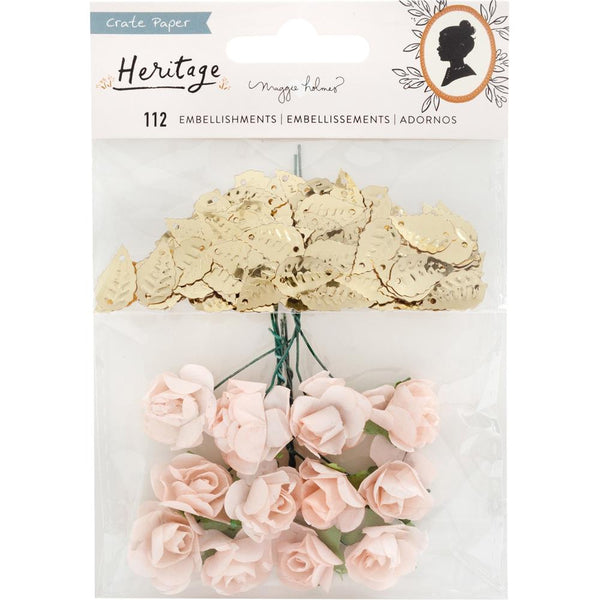 Maggie Holmes - Heritage - Paper Flowers & Gold Leaf Sequins