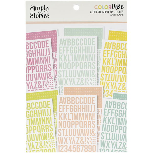 Simple Stories - Colour Vibe - Lights Alpha Sticker Book