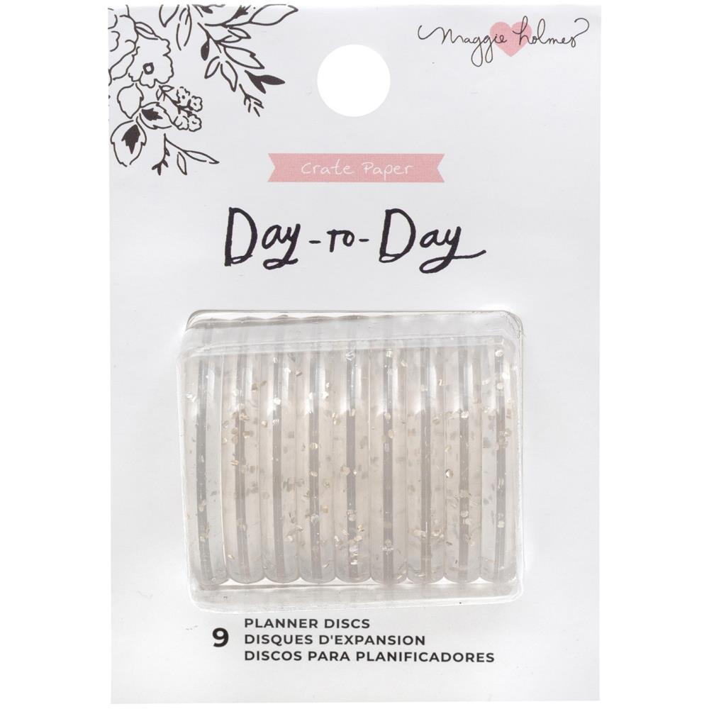 Maggie Holmes - Day-To-Day - Gold Glitter Planner Discs