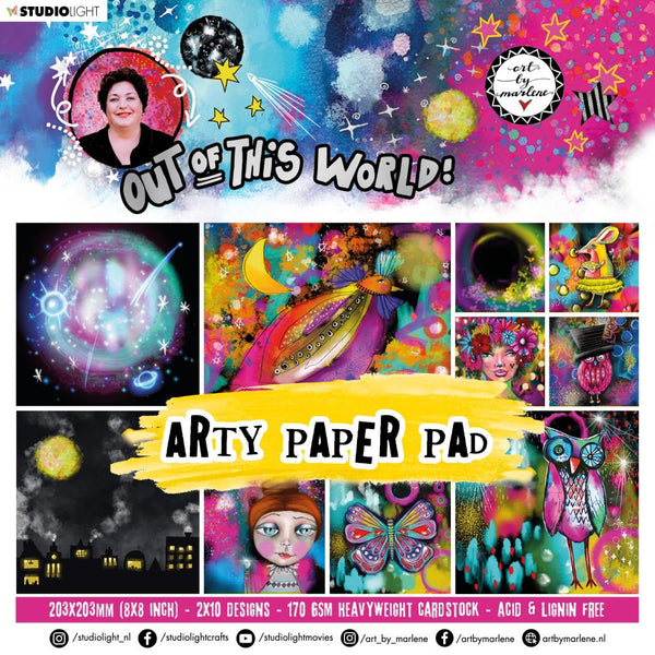 Studio Light - Art by Marlene - Out of This World - 8 x 8 Arty Paper Pad