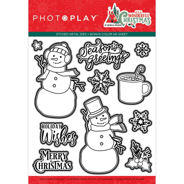 Photoplay Paper - It's a Wonderful Christmas - Coordinating Die set