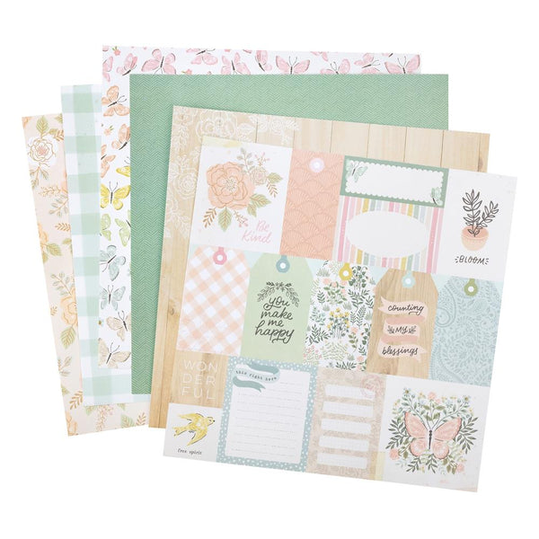 Crate Paper - Gingham Garden - 12 x 12 Paper Pad
