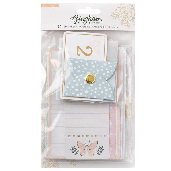 Crate Paper - Gingham Garden - Stationary pack