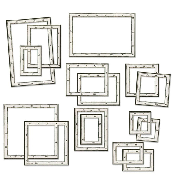 49 and Market - Vintage Artistry - Everywhere Chipboard Map Frames