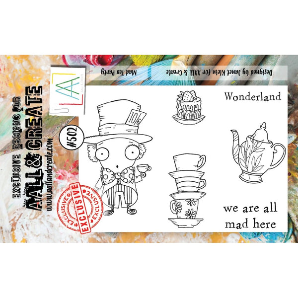 AALL & Create - Mad Tea Party - A7 clear stamp set #502
