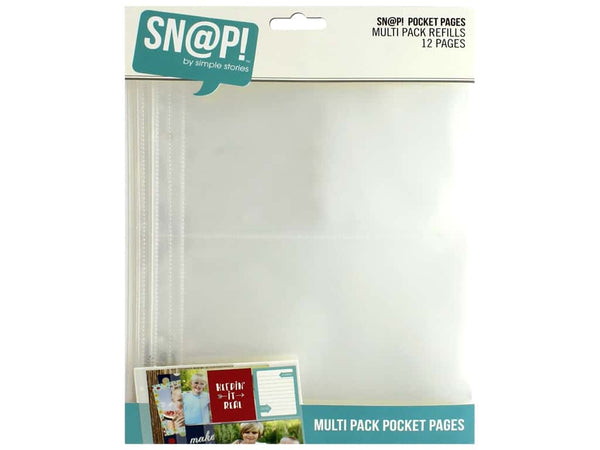 12x12 Clear Multi-Pocket Scrapbooking Pages (12/pk) - Creative