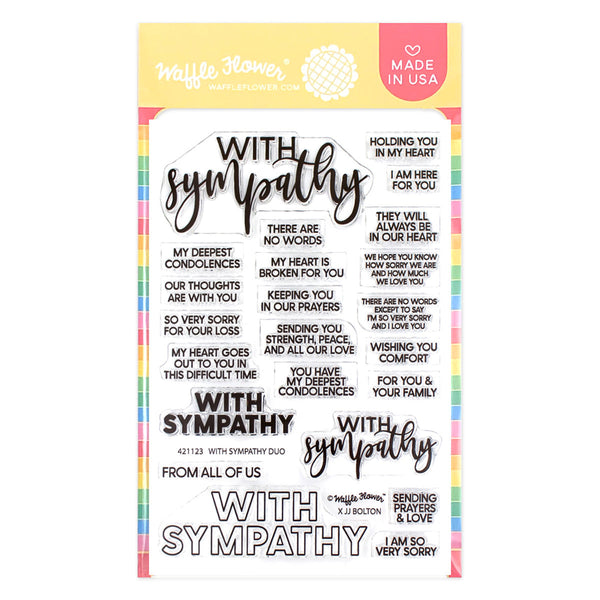 Waffle Flower - With Sympathy Duo Stamp set