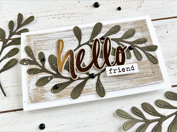 Taylored Expressions - Big Hello - Coordinating die set