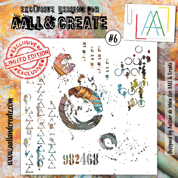 AALL & Create - 6 x 6 Stencil #6