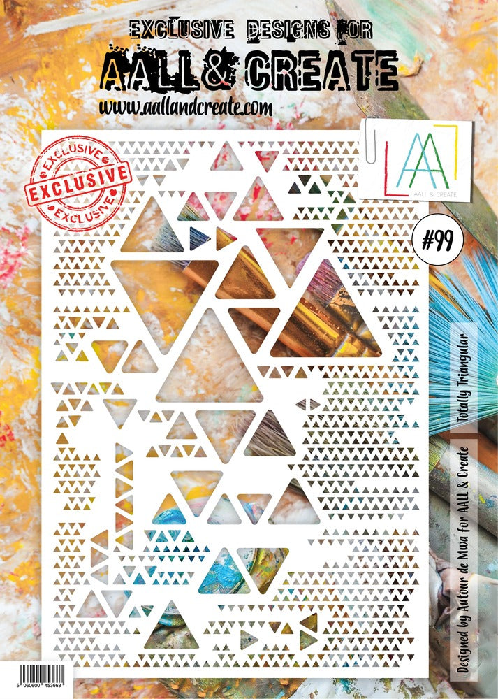 AALL & Create - Totally Triangular - A4 Stencil #99