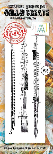 AALL & Create - Border Brushes - clear stamp set #26