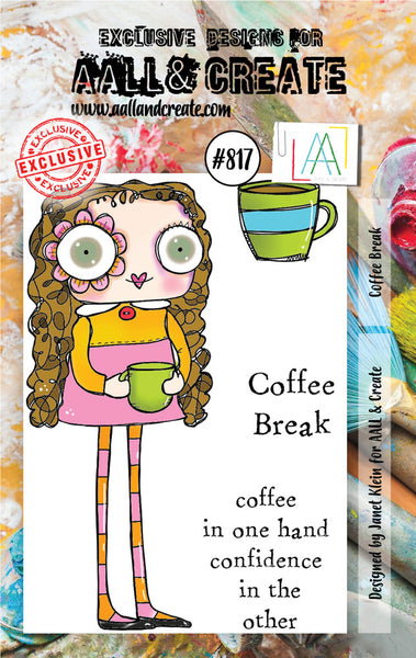AALL & Create - Coffee Break - A7 clear stamp set #817