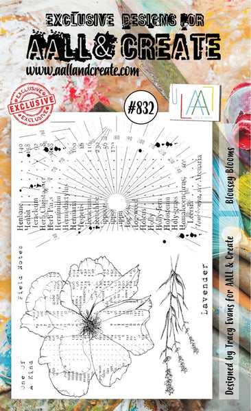 AALL & Create - Blousey Blooms - A6 clear stamp set #832