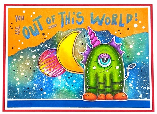Studio Light - Art by Marlene - Out of This World - Big Bots stamp set