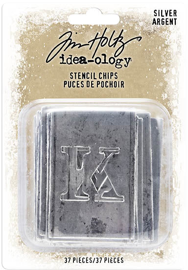 Tim Holtz - Idea-ology - Silver Stencil Chips