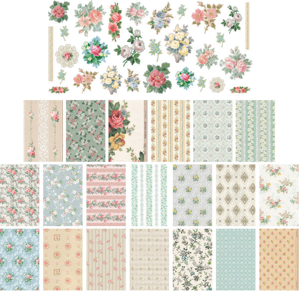 Tim Holtz - Idea-ology - Worn Wallpaper Scraps